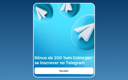 Inscreva-se no Telegram do cassino 1Win BR