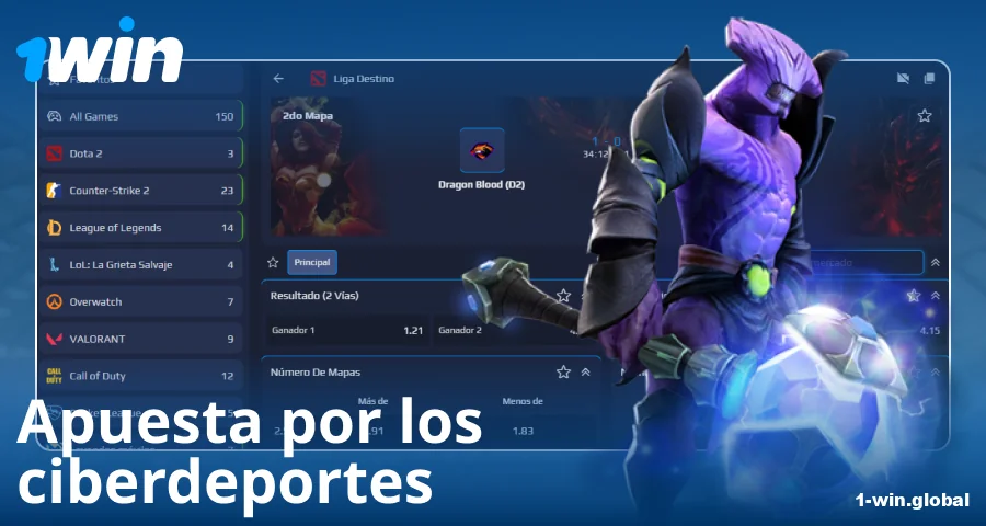 Apuestas en deportes electrónicos para apostadores españoles de 1Win