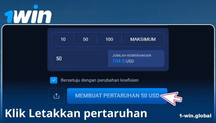 Sahkan pertaruhan anda di 1Win