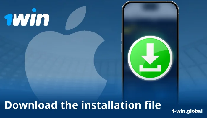 Approve download with Trust to install 1win setup