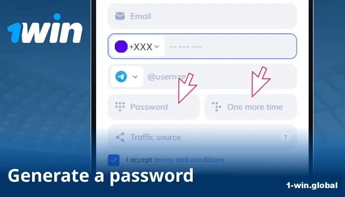 Set a secure password for 1win affiliate account